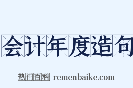 会计年度造句是什么意思的图片